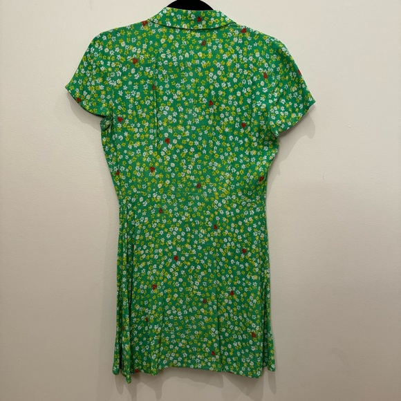 Aritzia Sunday Best Vida Dress in Lawn Green/Daisy - Picture 3 of 4